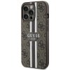 Guess GUHMP13LP4RPSW iPhone 13 Pro / 13 6.1 brązowy/brown hardcase 4G Printed Stripes MagSafe